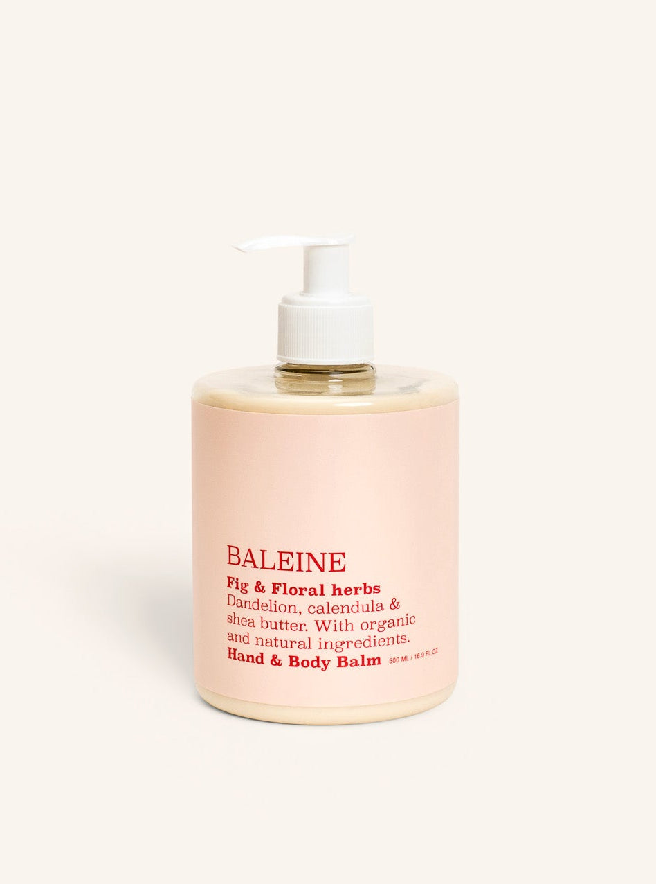 Hand & body balm with natural and organic ingredients, fig & floral herbs scent – moisturizing body balm for dry skin | Body balm med naturlige og økologiske ingredienser, fig & floral herbs duft – fugtgivende til tør hud.
