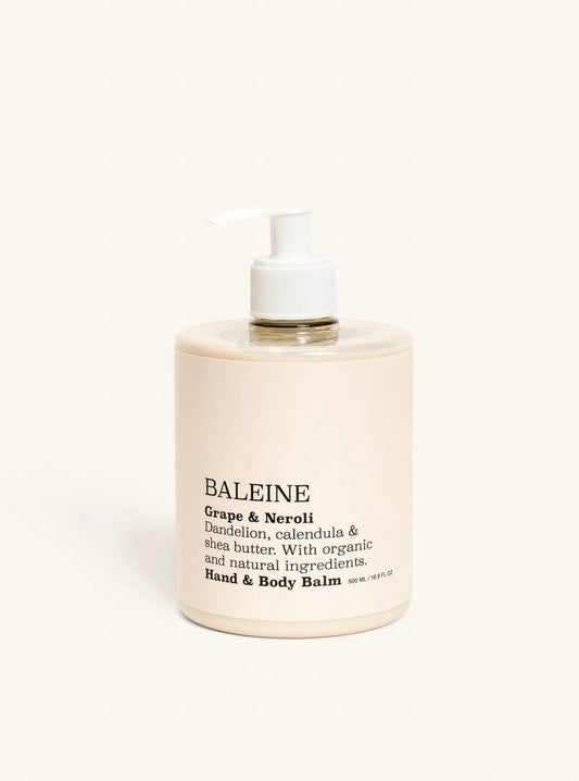 Hand & body balm with natural and organic ingredients in the scent of grape & neroli – moisturizing and soothing | Hand & body balm med naturlige og økologiske ingredienser i duften grape & neroli – fugtgivende og beroligende