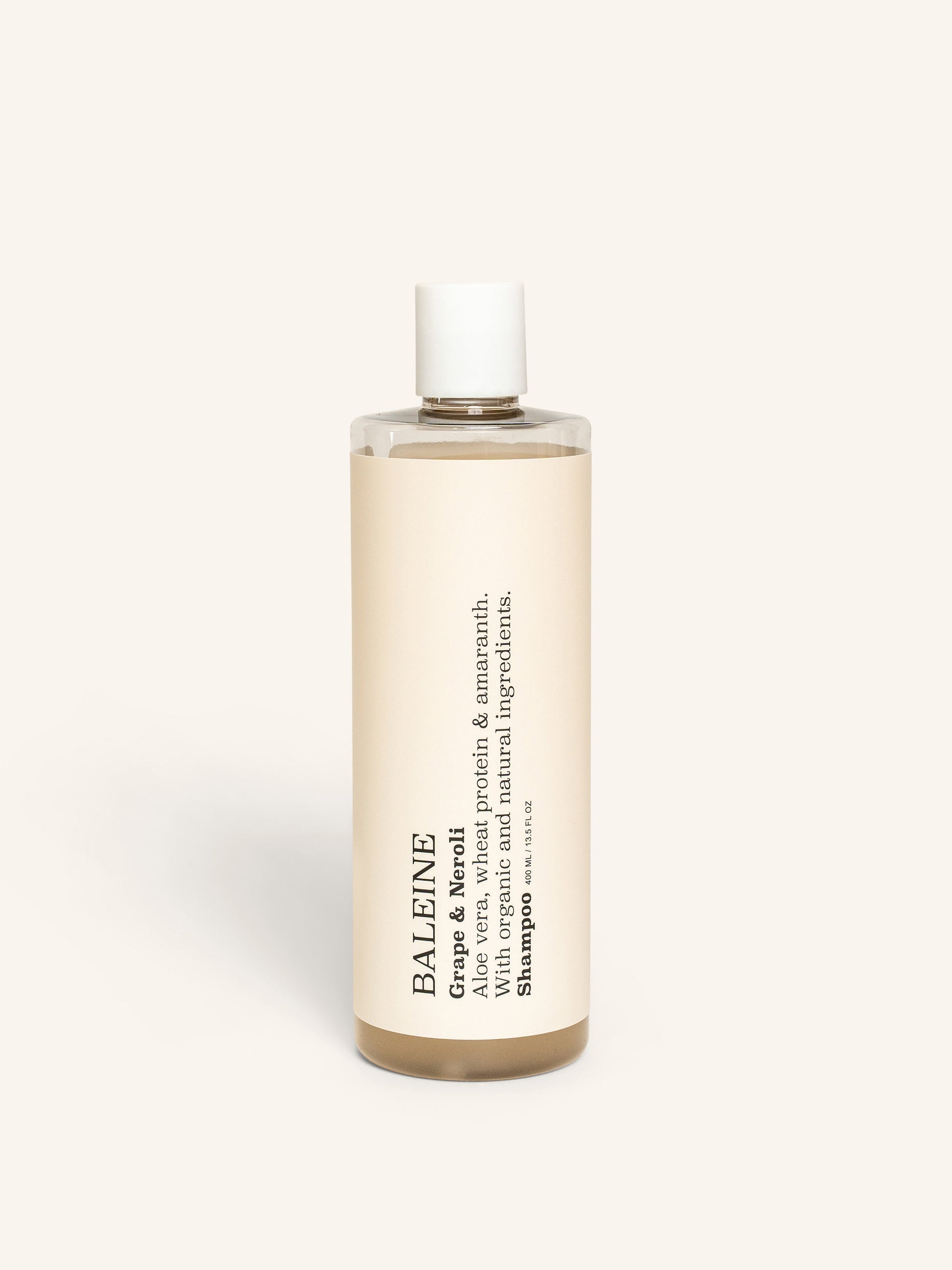 Shampoo with natural and organic ingredients in the scent of grape & neroli – refreshing hair care | Shampoo med naturlige og økologiske ingredienser i duften grape & neroli – frisk hårpleje.